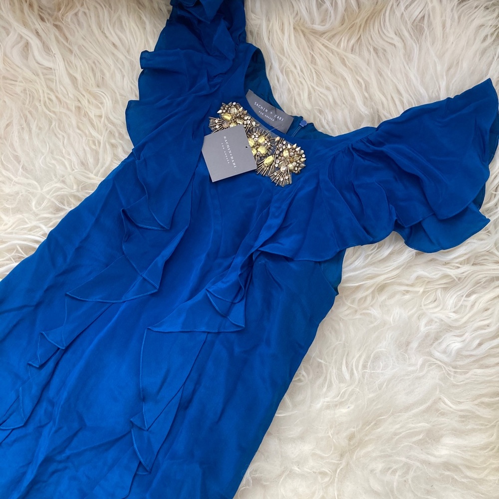 SACHIN + BABI Silk Mini Dress - Picture 3 of 10